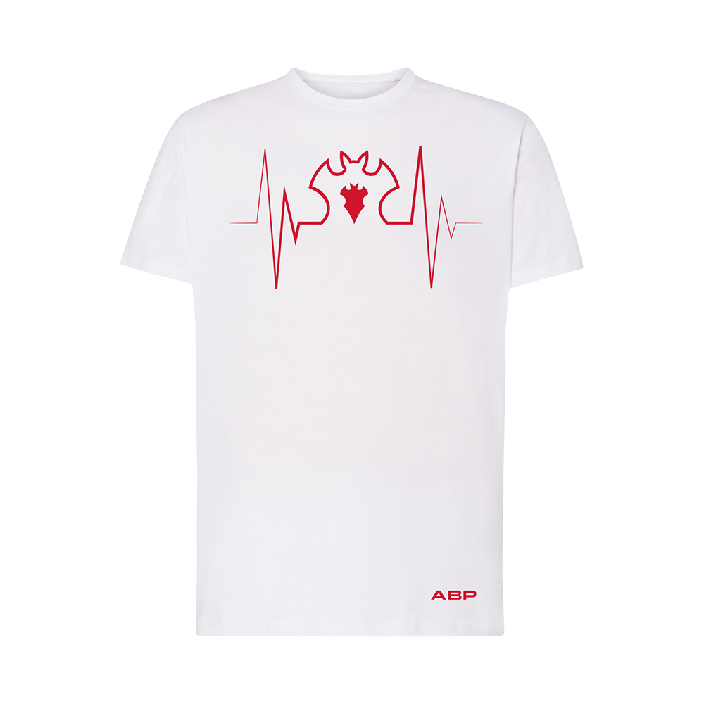 CAMISETA ELECRTOCARDIOGRAMA BLANCO