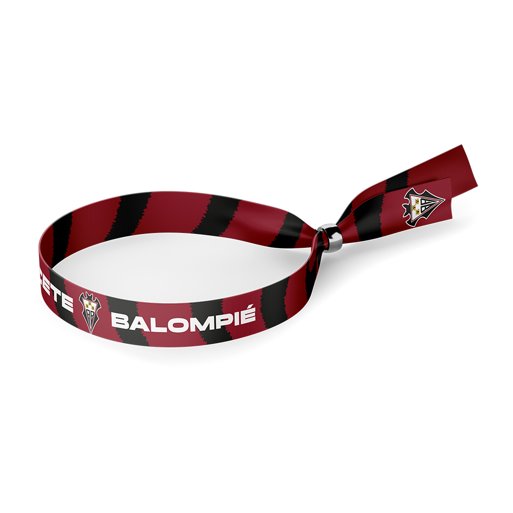 PULSERA ALBACETE BALOMPIÉ ROJA/NEGRA