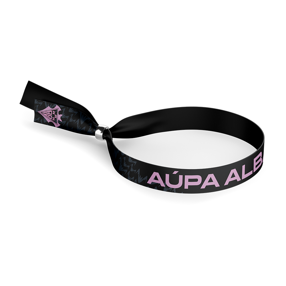 PULSERA AÚPA ALBA NEGRA/ROSA