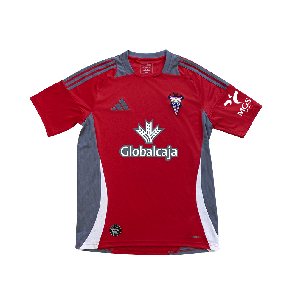 CAMISETA VISITANTE ROJA JUGADOR JUNIOR 25/26