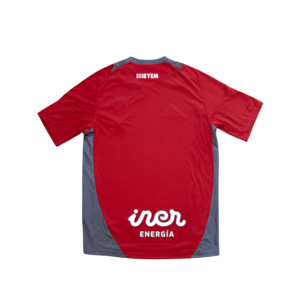 CAMISETA VISITANTE ROJA JUGADOR JUNIOR 25/26