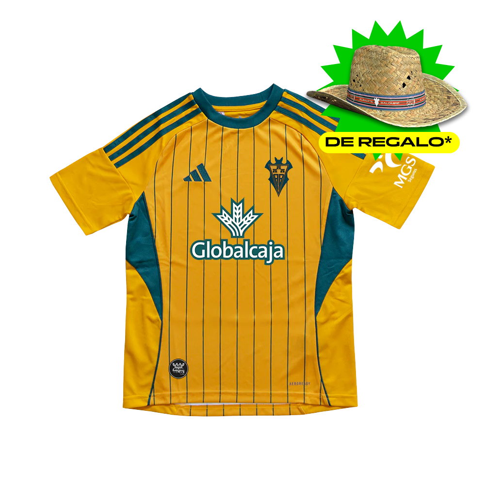 CAMISETA VISITANTE AMARILLA JUGADOR JUNIOR 25/26