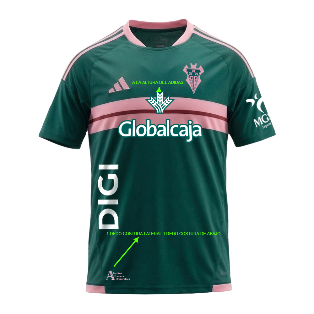 CAMISETA VERDE AWAY JUGADOR JUNIOR 26/27